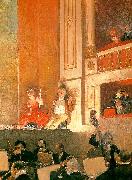 Jean Beraud Representation at the Theatre des Varietes oil painting